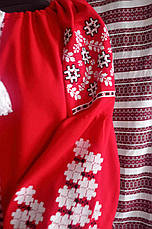Вишиванка жіноча (червоне домоткане полотно) "Мрія", фото 3