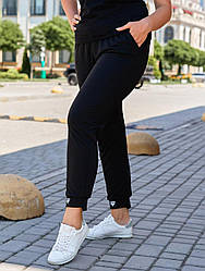 Штани жіночі повсякденні спортивного крою з манжетами турецька двонитка рр S, M, L, XL норма