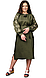 Стильне жіноче плаття вишиванка, льон-жатка, розміри S,M, L,XL, фото 5