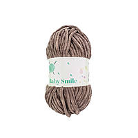 BABY SMILE (Бейбі Смаiл) № 027 какао (Пряжа плюшева, нитки велюр для в'язання)