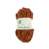 BABY SMILE (Бейбі Смаiл) № 015 коричневий (Пряжа плюшева, нитки велюр для в'язання)