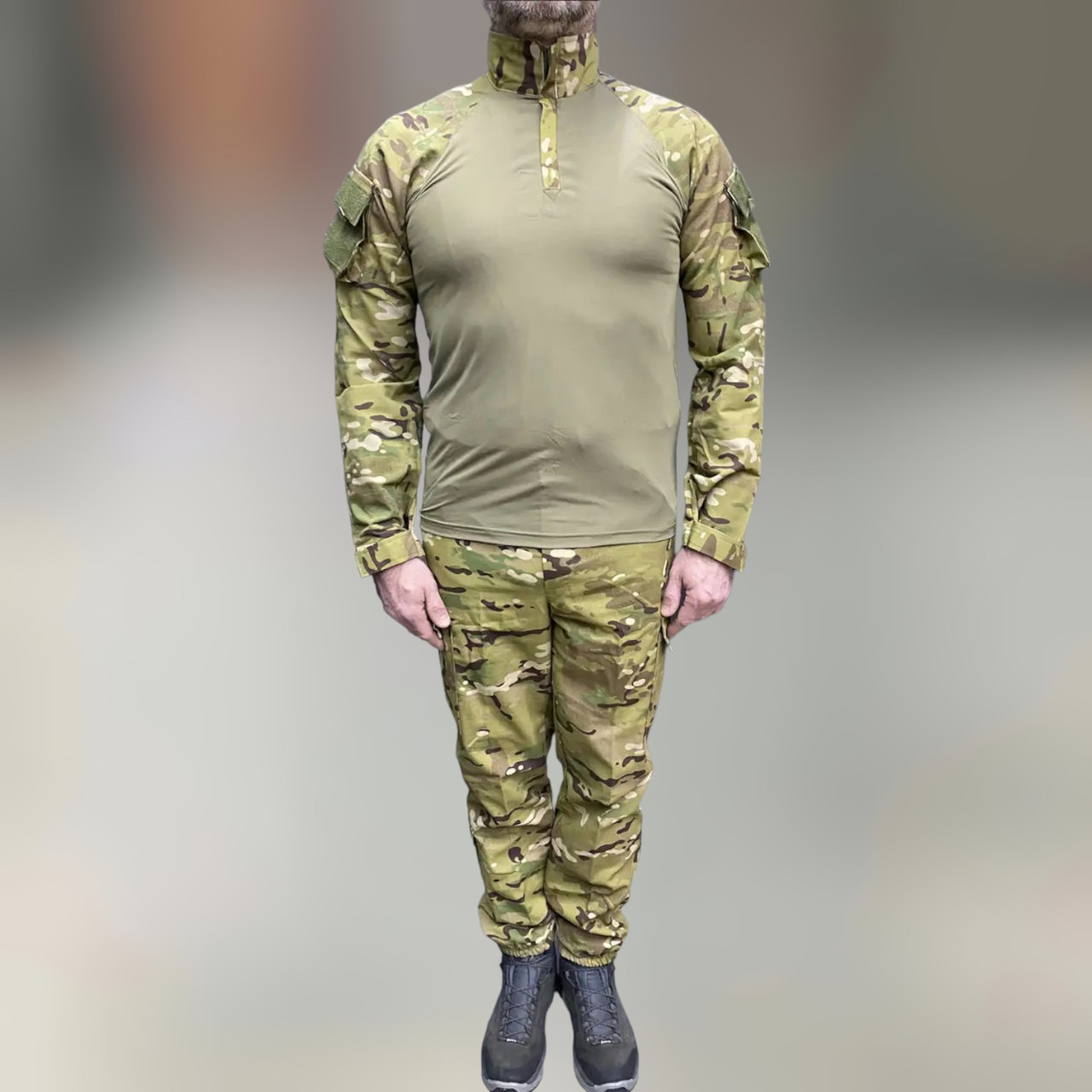 Військова форма (убакс + штани), котон (бавовна), Мультикам, розмір XXL, форма ЗСУ, тактичний одяг
