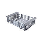 Кухонна раковина Platinum Handmade HSB квадратний сифон 30/10 650х450х230 мм, врізна мийка в кухню, фото 8