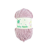 BABY SMILE (Бейбі Смаiл) № 007 пудра (Пряжа плюшева, нитки велюр для в'язання)