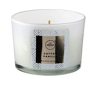 Ароматическая свеча Elegance - Cotton Vanilla (115 г) ТМ Aroma Home