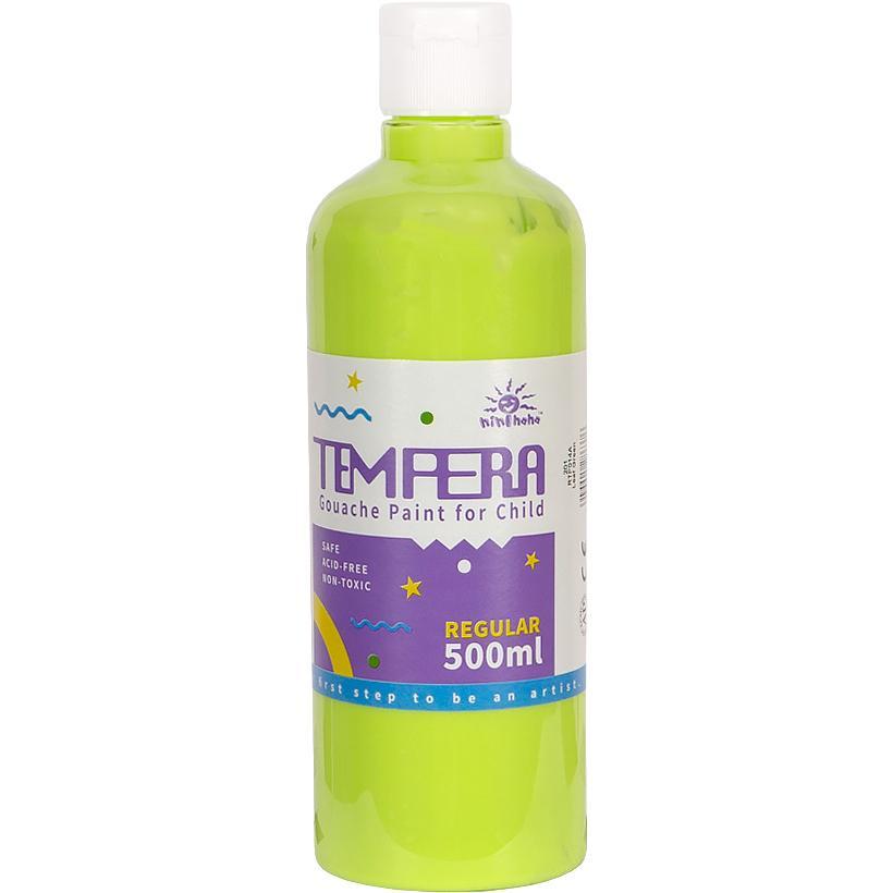 Гуашева темперна фарба зеленого кольору Gouache 500мл 014 яскрава Green Leaf Фарби для малювання