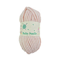 BABY SMILE (Бейбі Смаiл) № 020 світлий персик (Пряжа плюшева, нитки велюр для в'язання)