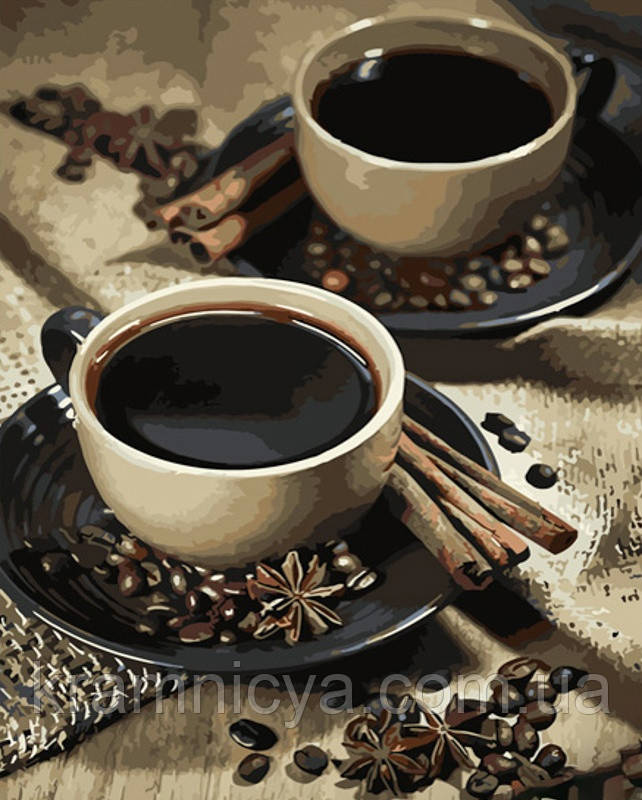 Картина за номерами Міцна кава, Strateg 40х50 (GS640), фото 1