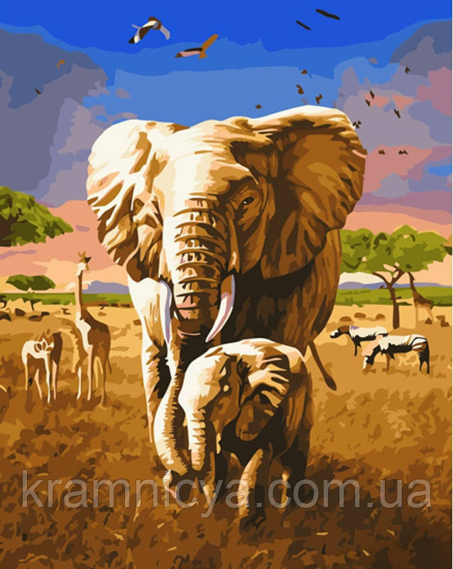 Картина за номерами Жителі Африки, Strateg 40х50 (GS1238), фото 1