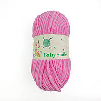 BABY SMILE (Бейбі Смаiл) № 011 рожевий (Пряжа плюшева, нитки велюр для в'язання)