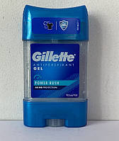 Гелевий чоловічий дезодорант антиперспірант Gillette Power Rush 70 мл. (Жилет Повер Раш)