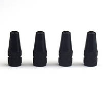 Ковпачки на ніпель Presta, алюміній, пара Чорні