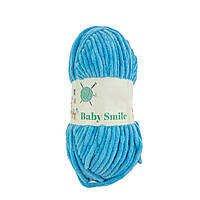 BABY SMILE (Бейбі Смаiл) № 029 бірюзовий (Пряжа плюшева, нитки велюр для в'язання)