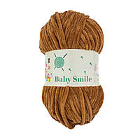BABY SMILE (Бейбі Смаiл) № 014 карамель (Пряжа плюшева, нитки велюр для в'язання)
