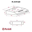 Витяжка плоска Perfelli PL 5144 IV LED, фото 9
