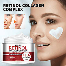 Крем для обличчя OUHOE Retinol 30г. Крем від зморшок OUHOE Retinol. Поживний крем для освітлення та зволоження, фото 3