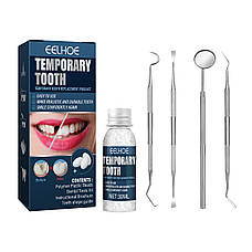 М`який пластик для тимчасового протезування зубів EELHOE Temporary Tooth 30мл. Пластик для ліплення EELHOE, полікапролактон, фото 3