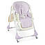 Стільчик для годування Bambi M 3233L Lilac, колеса, всі регулювання, Ліловий, фото 7