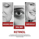 Крем для обличчя OUHOE Retinol 30г. Крем від зморшок OUHOE Retinol. Поживний крем для освітлення та зволоження, фото 8