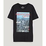 Чоловіча чорна футболка C&A р.S, фото 2