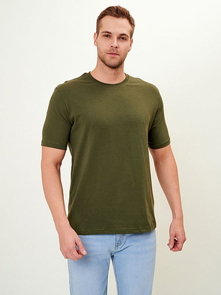 Розміри: M (48). Чоловіча футболка з натуральної бавовняної тканини, фото 1