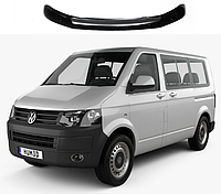 Дефлектор спойлер на капот авто Volkswagen T5+ 2010-2015 (фольксваген т5 транспортер) EuroCap мухобойка