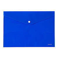 Папка-конверт на кнопке А4 Axent 1412-22 синий
