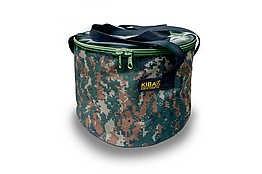 Відро для прикормки Kibas з прозорою кришкою 30 см (VIDRO-SKP-30GR)