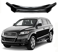 Дефлектор спойлер на капот авто Audi Q7 2005-2015, 1066k163 (Ауди Ку7) EuroCap мухобойка