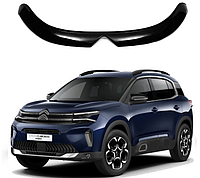 Дефлектор спойлер на капот авто Citroen C5 Aircross 2017- 2023 (Ситроен С5) EuroCap мухобойка