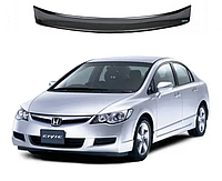 Дефлектор капота мухобойка на Honda Civic Sedan VIII 2006-2011 (Хонда Цивик) EuroCap