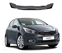 Дефлектор спойлер на капот авто Kia Ceed 2012-2018 (КИА Cид ) EuroCap мухобойка