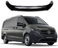 Дефлектор спойлер на капот авто Mercedes Vito W447 2014-2023 (Мерседес Бенц Вито) EuroCap мухобойка