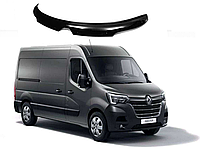 Дефлектор спойлер на капот авто Renault Master 2020-2023 (Рено Мастер) EuroCap мухобойка