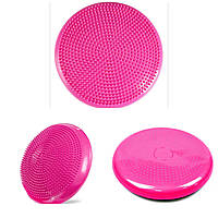 Балансировочный диск розовый (подушка балансировочная)