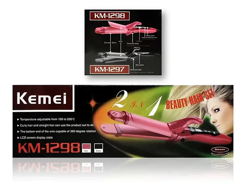 Праска для волосся плойка Kemei JB-KM-1297 40 шт. 9204