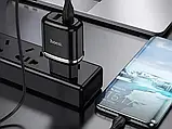 Зарядний пристрій 220 В USBx2 з кабелем USB — Lightning Hoco N4 Aspiring 120 шт 8139, фото 5