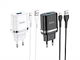 Зарядний пристрій 220 В USBx1 з кабелем USB — Lightning Hoco N1 Ardent 120 шт 8135, фото 4