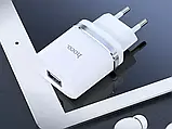 Зарядний пристрій 220 В USBx1 з кабелем USB — Lightning Hoco N1 Ardent 120 шт 8135, фото 8