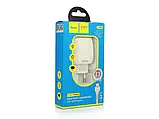 Зарядний пристрій 220 В USBx2 з кабелем USB — Lightning Hoco C78A Max Energy 120 шт. 8126, фото 4
