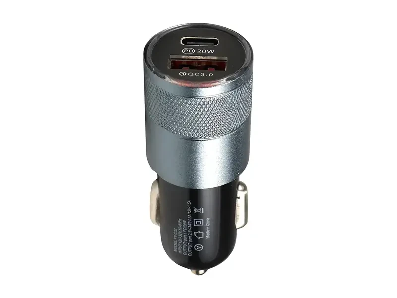 Зарядний пристрій 12 В 3,0 А 20 Вт QC3.0 USBx1 Type-Cx1 YY-C02 250 шт 7334