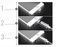 Магнитный USB-кабель для iPhone 7, 7+, ipad 4, mini, mini 2, air