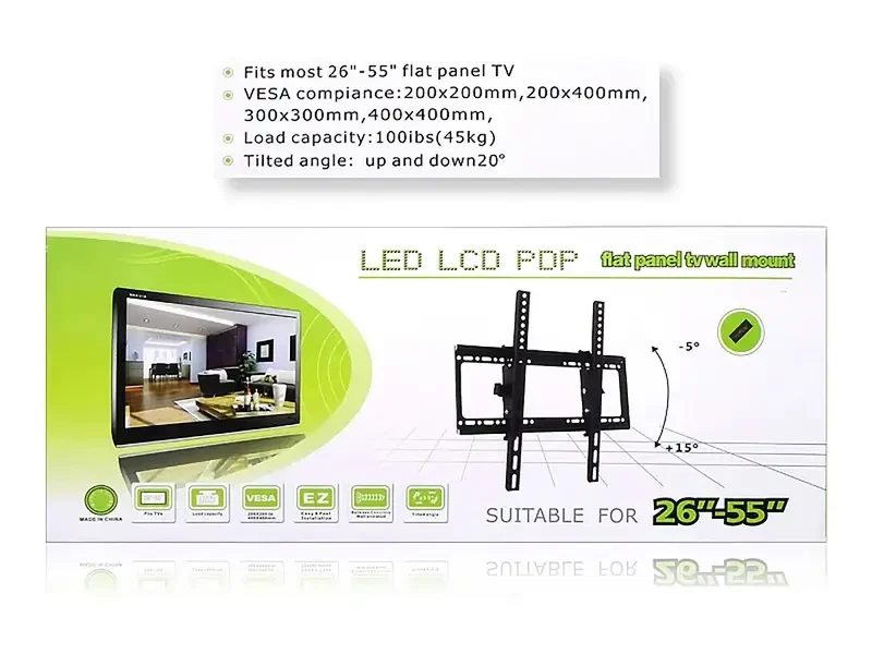 Настінний кріплення для телевізора 26"-55" KT02 10 шт 9823