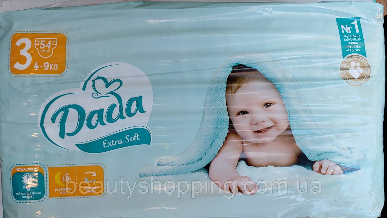 Підгузки Dada Extra Soft 3 midi 4-9 кг 54 шт.