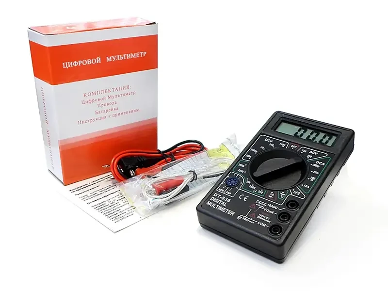 Тестер електромережі 1 сорт DT-838 100 шт 8841