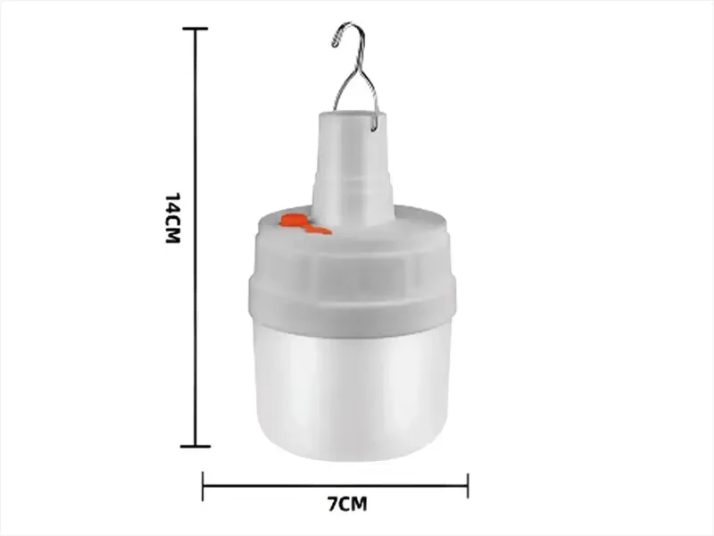 Лампа діодна акумуляторна для кемпінгу micro USB Bailong CL-V50 120 шт 7598