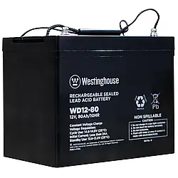 Свинцево-кислотна акумуляторна батарея Westinghouse Deep Cycle, 12V, 80Ah, terminal T14, 1шт 260*168*211