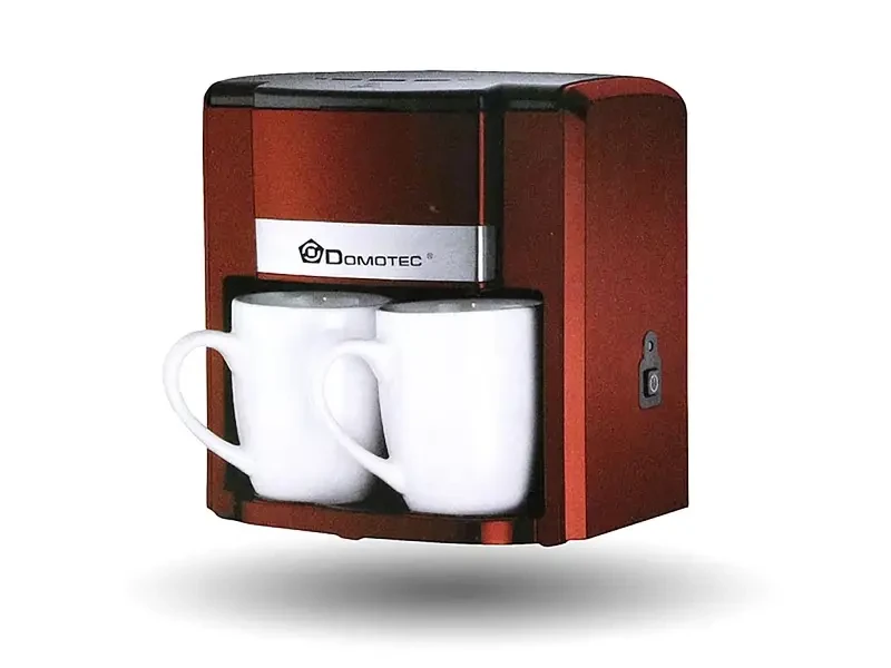 Кавоварка 2 чашки 500 Вт 300 мл 220В Domotec MS-0705 Red 6 шт 9518, фото 1