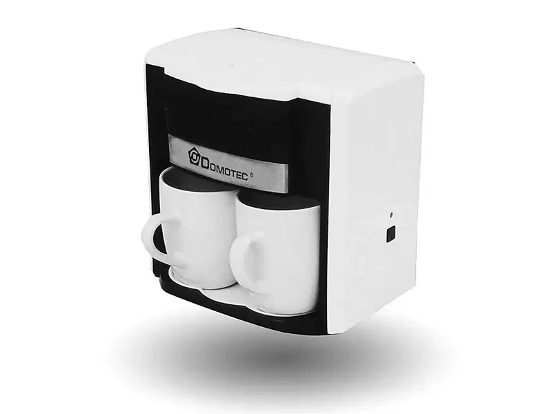 Кавоварка 2 чашки 500 Вт 300 мл 220В Domotec MS-0706 White 6шт 9519, фото 1