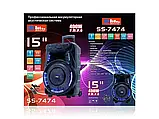 Акустична переносна колонка SS-7474 400 Вт 15" 0х0х0см USB/SD/FM/BT/MIC/ДК 1 шт 9066, фото 3